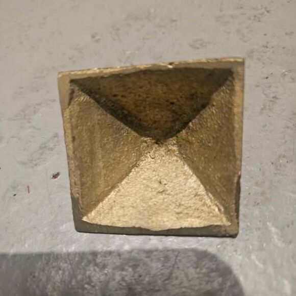 Brass Egyptian Pyramid Souvenir 1" Made in Egypt - Picture 4 of 4